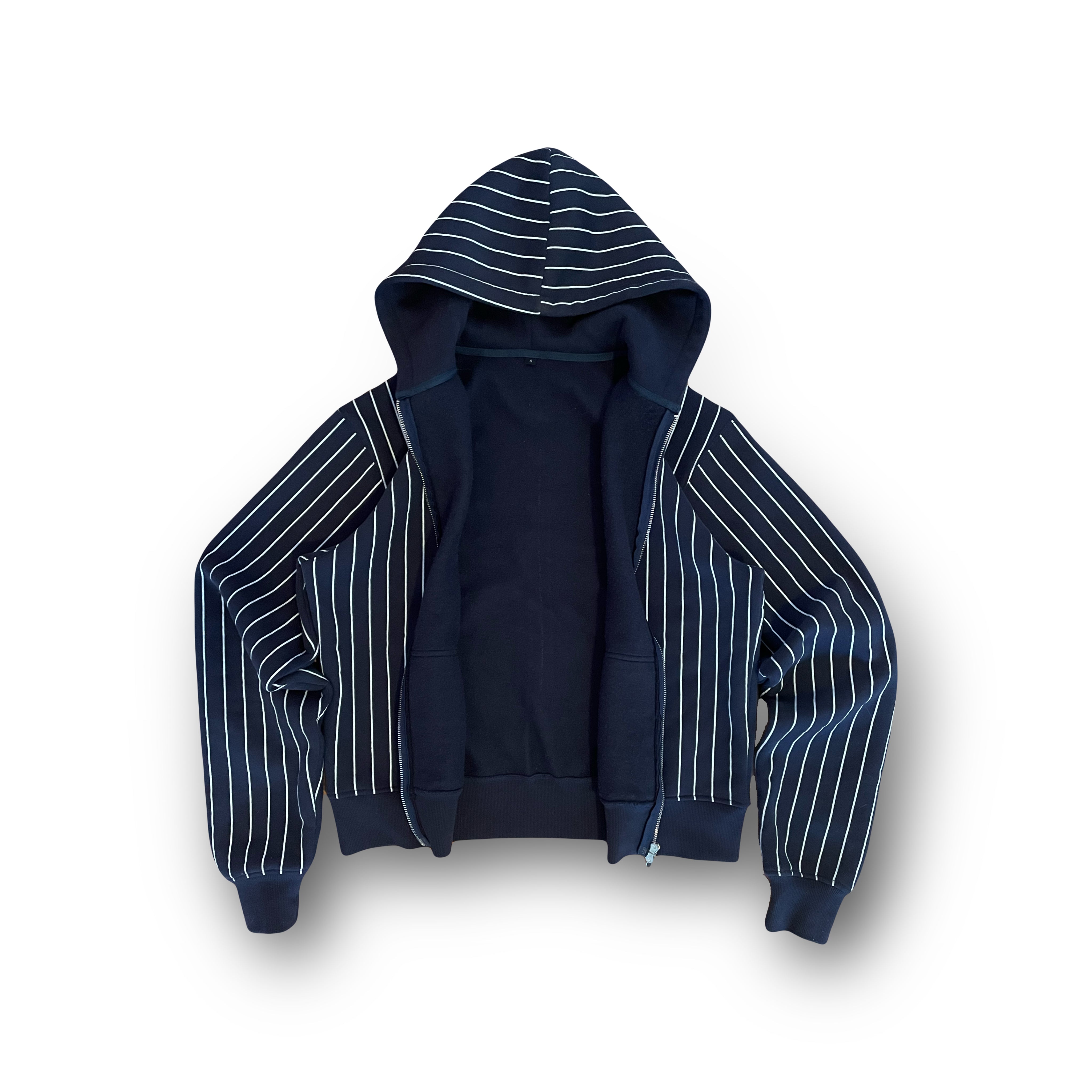 【BAON】[unisex] Keben Stripe Over Knit Hood Zip-Up BAON】[unisex] Keben Stripe Over Knit Hood Zip-Up 030232